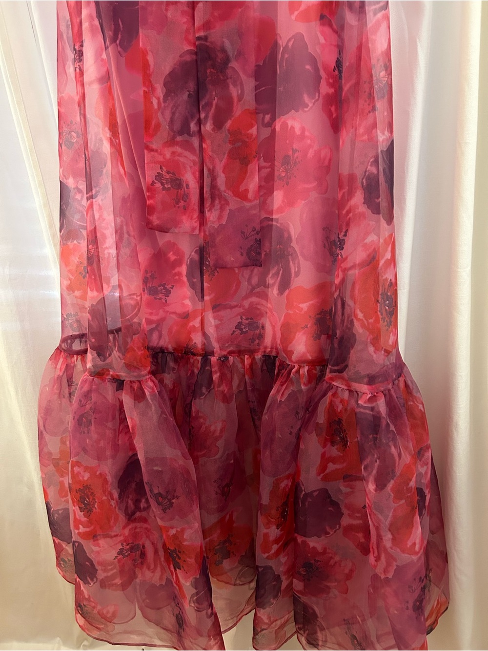 STAUD Calluna Dress | Magenta Painted Floral | XL | Excellent Condition - Picture 6 of 12